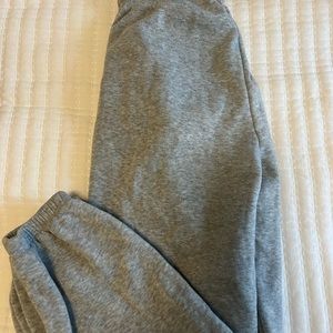 Grey sweatpants